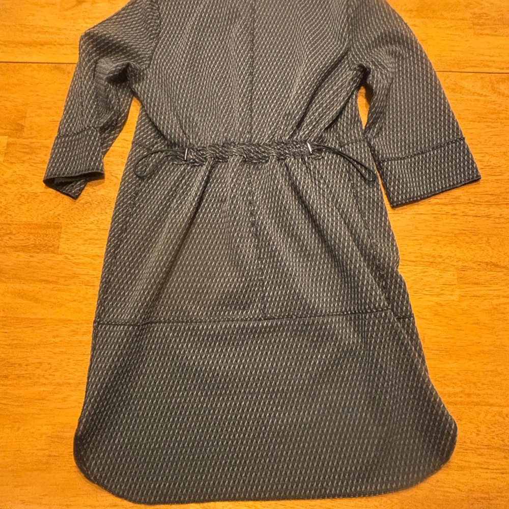 Per Se Black and Gray Long Sleeve Dress - Picture 2 of 5